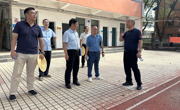 党委常委、副校长代冀阳到附属学校检查开学准备工作